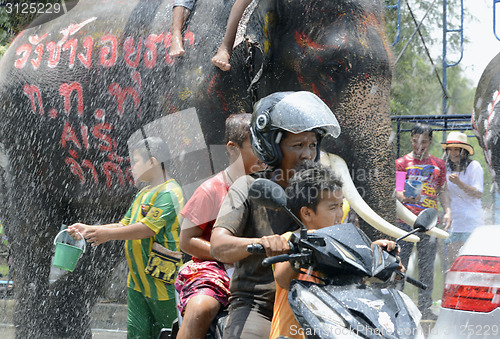 Image of ASIA THAILAND AYUTTHAYA SONGKRAN FESTIVAL