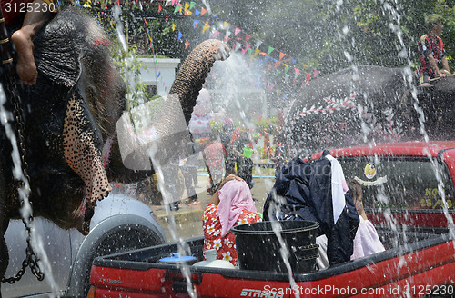 Image of ASIA THAILAND AYUTTHAYA SONGKRAN FESTIVAL