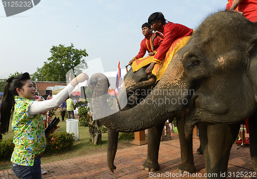 Image of ASIA THAILAND AYUTTHAYA SONGKRAN FESTIVAL