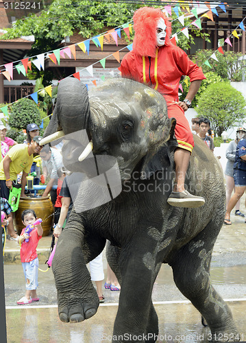 Image of ASIA THAILAND AYUTTHAYA SONGKRAN FESTIVAL