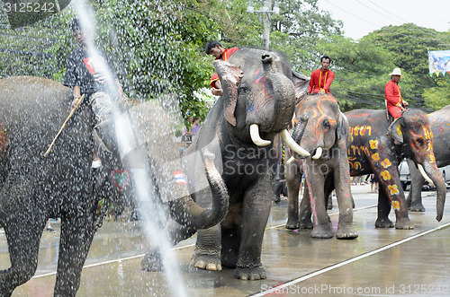 Image of ASIA THAILAND AYUTTHAYA SONGKRAN FESTIVAL