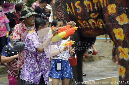 Image of ASIA THAILAND AYUTTHAYA SONGKRAN FESTIVAL