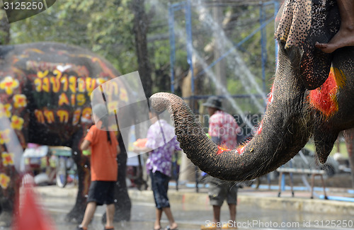 Image of ASIA THAILAND AYUTTHAYA SONGKRAN FESTIVAL