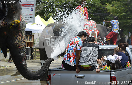 Image of ASIA THAILAND AYUTTHAYA SONGKRAN FESTIVAL