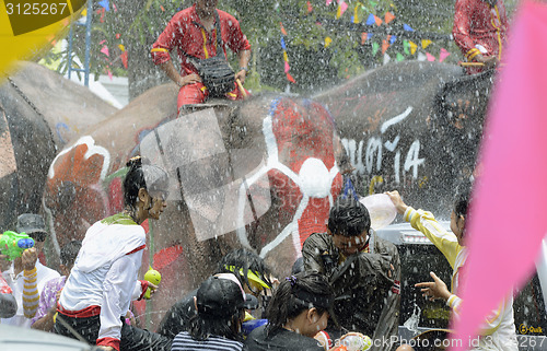 Image of ASIA THAILAND AYUTTHAYA SONGKRAN FESTIVAL