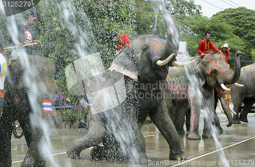 Image of ASIA THAILAND AYUTTHAYA SONGKRAN FESTIVAL