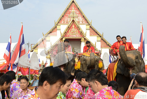 Image of ASIA THAILAND AYUTTHAYA SONGKRAN FESTIVAL