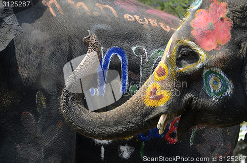 Image of ASIA THAILAND AYUTTHAYA SONGKRAN FESTIVAL