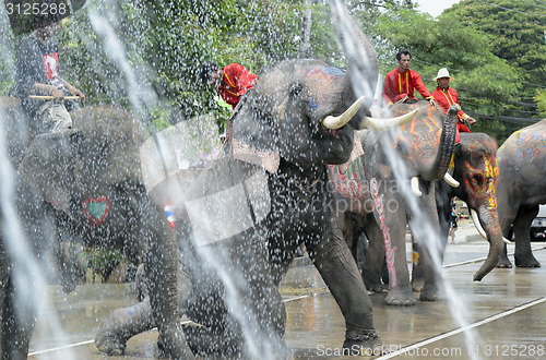 Image of ASIA THAILAND AYUTTHAYA SONGKRAN FESTIVAL