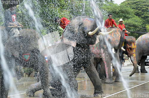 Image of ASIA THAILAND AYUTTHAYA SONGKRAN FESTIVAL