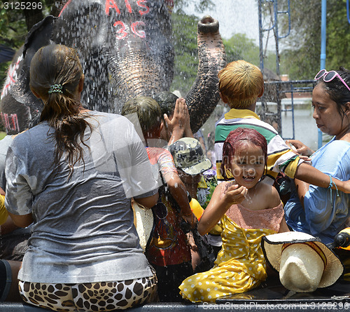 Image of ASIA THAILAND AYUTTHAYA SONGKRAN FESTIVAL