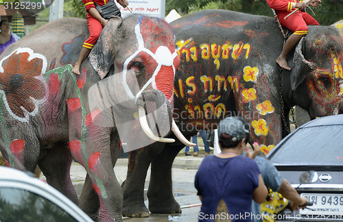 Image of ASIA THAILAND AYUTTHAYA SONGKRAN FESTIVAL