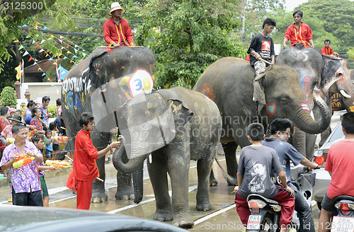 Image of ASIA THAILAND AYUTTHAYA SONGKRAN FESTIVAL