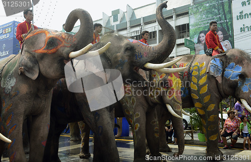 Image of ASIA THAILAND AYUTTHAYA SONGKRAN FESTIVAL