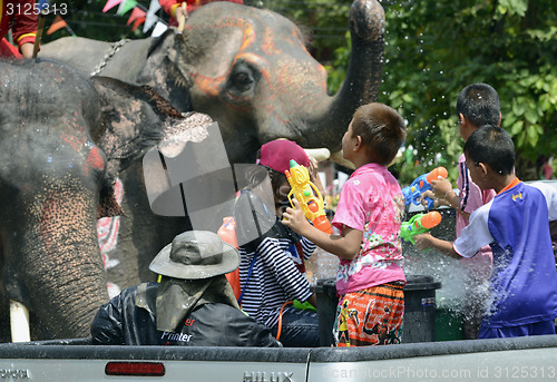 Image of ASIA THAILAND AYUTTHAYA SONGKRAN FESTIVAL