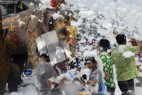 Image of ASIA THAILAND AYUTTHAYA SONGKRAN FESTIVAL