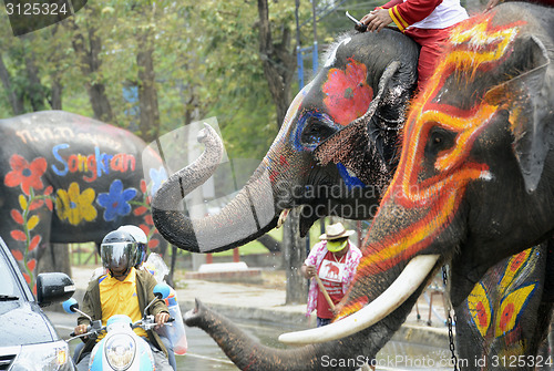 Image of ASIA THAILAND AYUTTHAYA SONGKRAN FESTIVAL