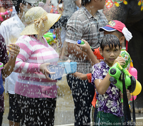 Image of ASIA THAILAND AYUTTHAYA SONGKRAN FESTIVAL