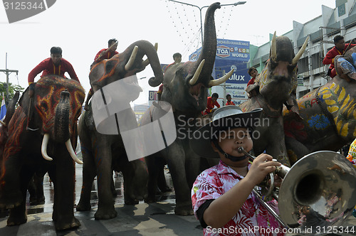 Image of ASIA THAILAND AYUTTHAYA SONGKRAN FESTIVAL