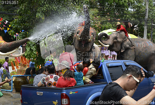 Image of ASIA THAILAND AYUTTHAYA SONGKRAN FESTIVAL