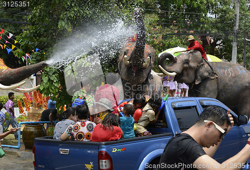 Image of ASIA THAILAND AYUTTHAYA SONGKRAN FESTIVAL