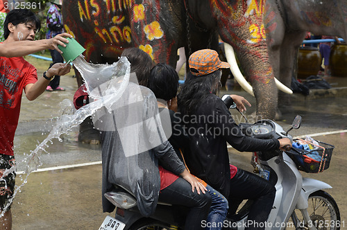 Image of ASIA THAILAND AYUTTHAYA SONGKRAN FESTIVAL