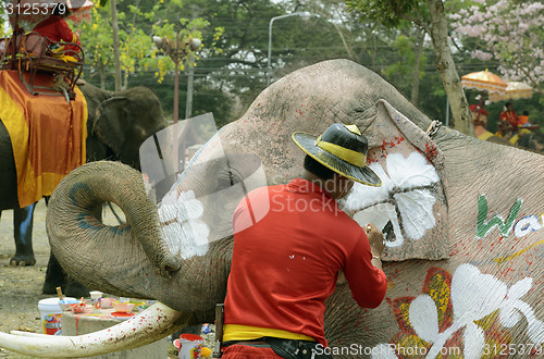 Image of ASIA THAILAND AYUTTHAYA SONGKRAN FESTIVAL