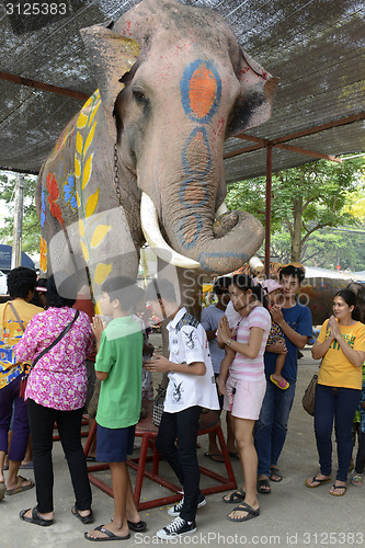 Image of ASIA THAILAND AYUTTHAYA SONGKRAN FESTIVAL