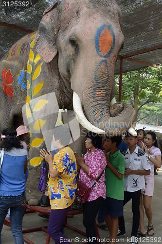 Image of ASIA THAILAND AYUTTHAYA SONGKRAN FESTIVAL