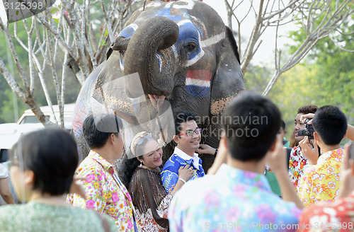 Image of ASIA THAILAND AYUTTHAYA SONGKRAN FESTIVAL