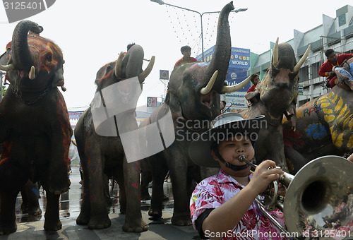 Image of ASIA THAILAND AYUTTHAYA SONGKRAN FESTIVAL