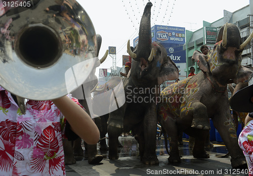 Image of ASIA THAILAND AYUTTHAYA SONGKRAN FESTIVAL