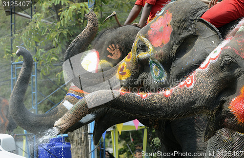 Image of ASIA THAILAND AYUTTHAYA SONGKRAN FESTIVAL