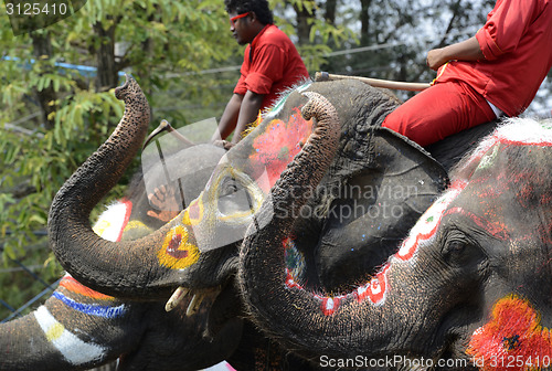 Image of ASIA THAILAND AYUTTHAYA SONGKRAN FESTIVAL