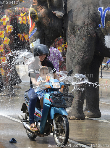 Image of ASIA THAILAND AYUTTHAYA SONGKRAN FESTIVAL