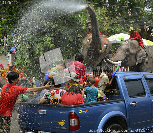 Image of ASIA THAILAND AYUTTHAYA SONGKRAN FESTIVAL