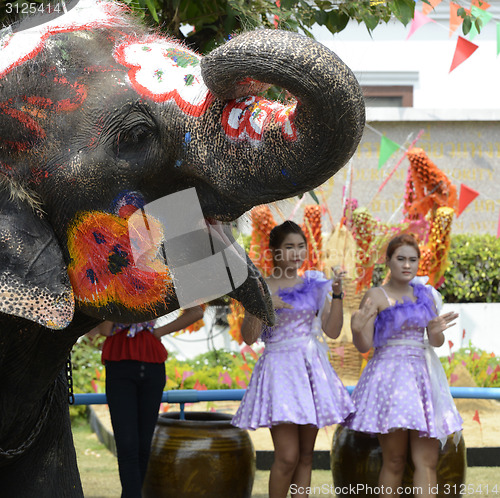 Image of ASIA THAILAND AYUTTHAYA SONGKRAN FESTIVAL