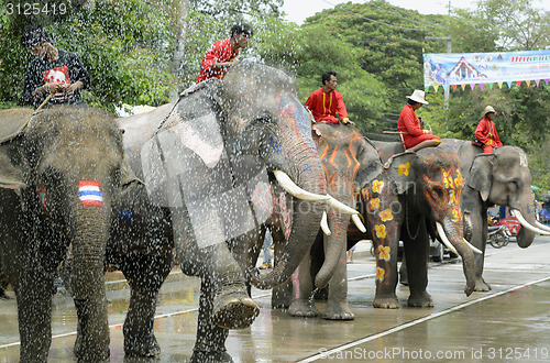 Image of ASIA THAILAND AYUTTHAYA SONGKRAN FESTIVAL