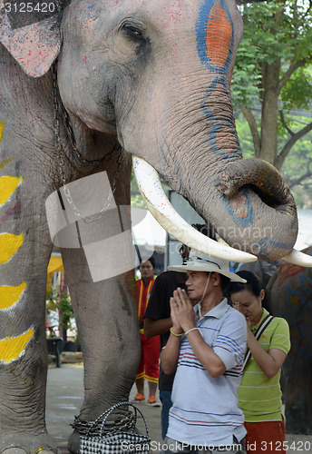 Image of ASIA THAILAND AYUTTHAYA SONGKRAN FESTIVAL