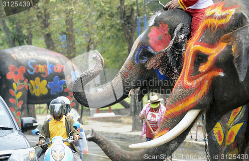 Image of ASIA THAILAND AYUTTHAYA SONGKRAN FESTIVAL