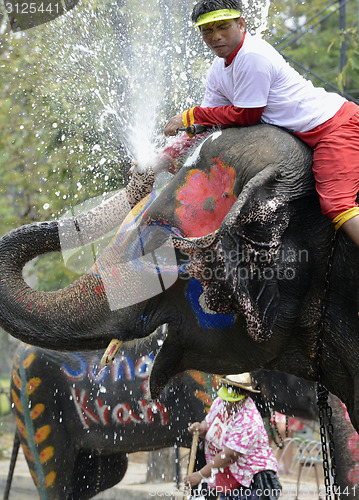 Image of ASIA THAILAND AYUTTHAYA SONGKRAN FESTIVAL