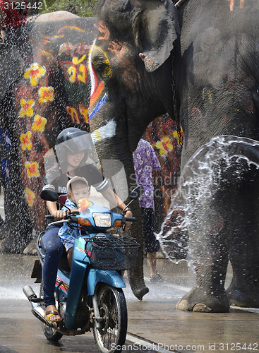 Image of ASIA THAILAND AYUTTHAYA SONGKRAN FESTIVAL