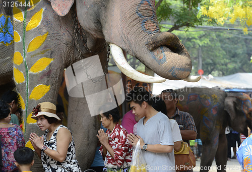 Image of ASIA THAILAND AYUTTHAYA SONGKRAN FESTIVAL