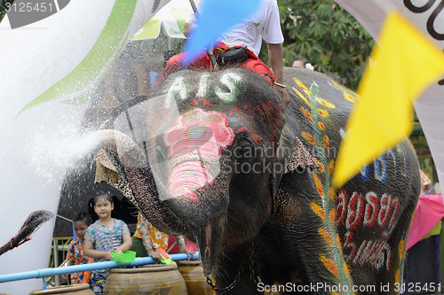 Image of ASIA THAILAND AYUTTHAYA SONGKRAN FESTIVAL