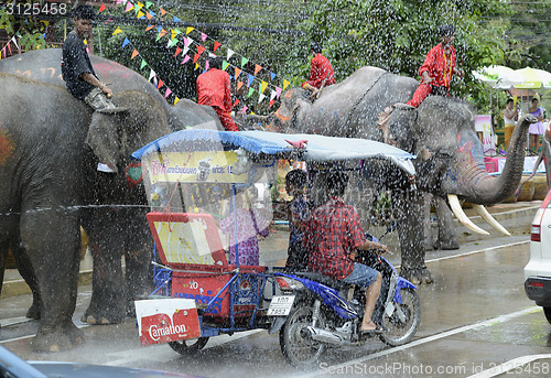 Image of ASIA THAILAND AYUTTHAYA SONGKRAN FESTIVAL