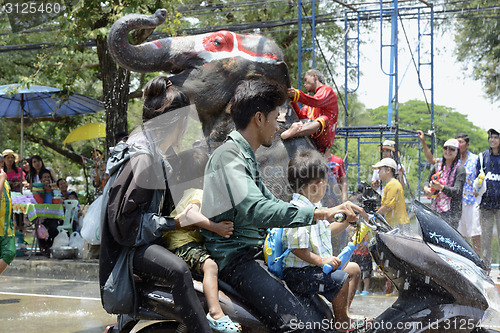 Image of ASIA THAILAND AYUTTHAYA SONGKRAN FESTIVAL