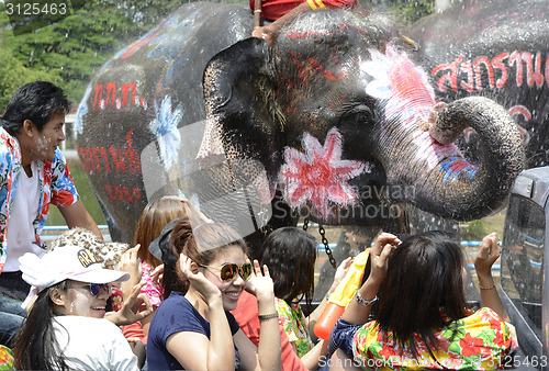 Image of ASIA THAILAND AYUTTHAYA SONGKRAN FESTIVAL