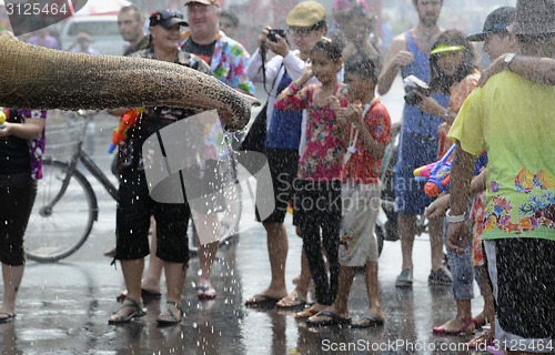 Image of ASIA THAILAND AYUTTHAYA SONGKRAN FESTIVAL