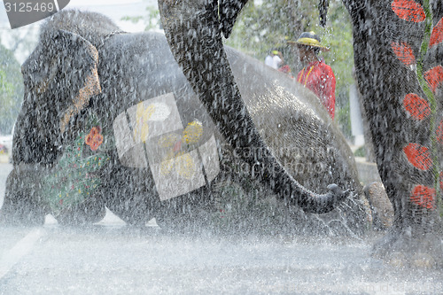 Image of ASIA THAILAND AYUTTHAYA SONGKRAN FESTIVAL