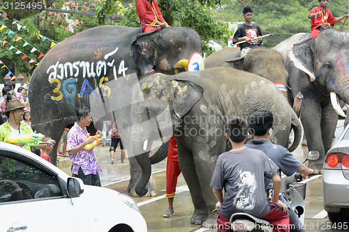 Image of ASIA THAILAND AYUTTHAYA SONGKRAN FESTIVAL